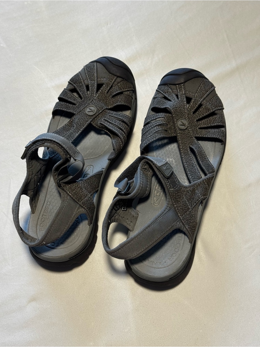 Keen Dark Gray Closed-Toe Strap Sandals
